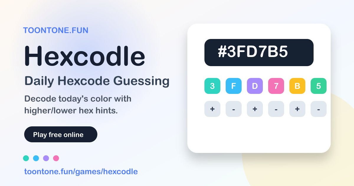 Hexcodle — The Daily Hexcode Guessing Game