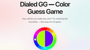 Play Dialed GG — Color Memory with HSB Sliders