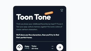 Play Toon Tone — Free Cartoon Color Guessing Game